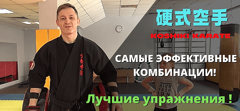 Связки ударов в Косики карате. Техника на желтый пояс